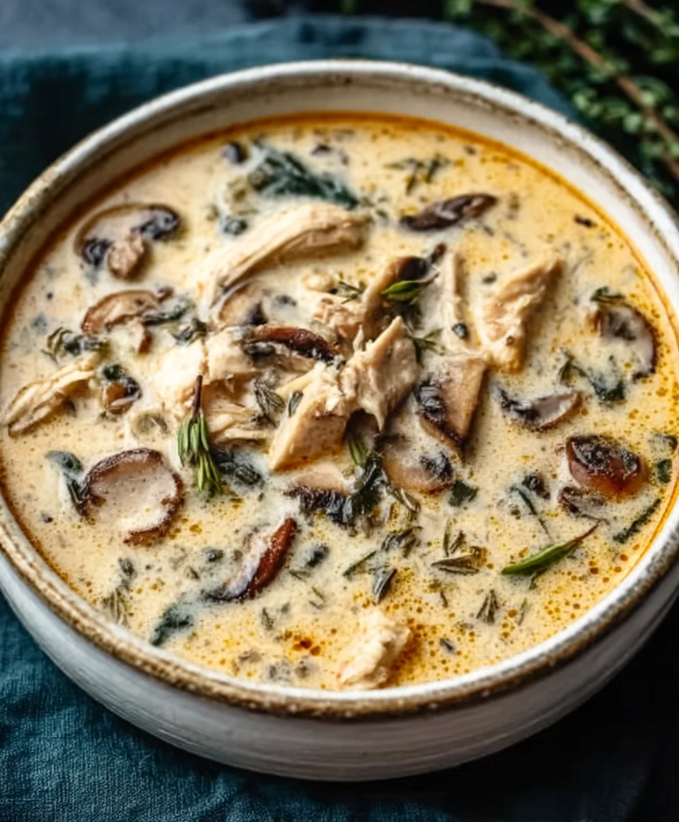 Rotisserie Chicken Mushroom Soup - Easy Comfort Meal
