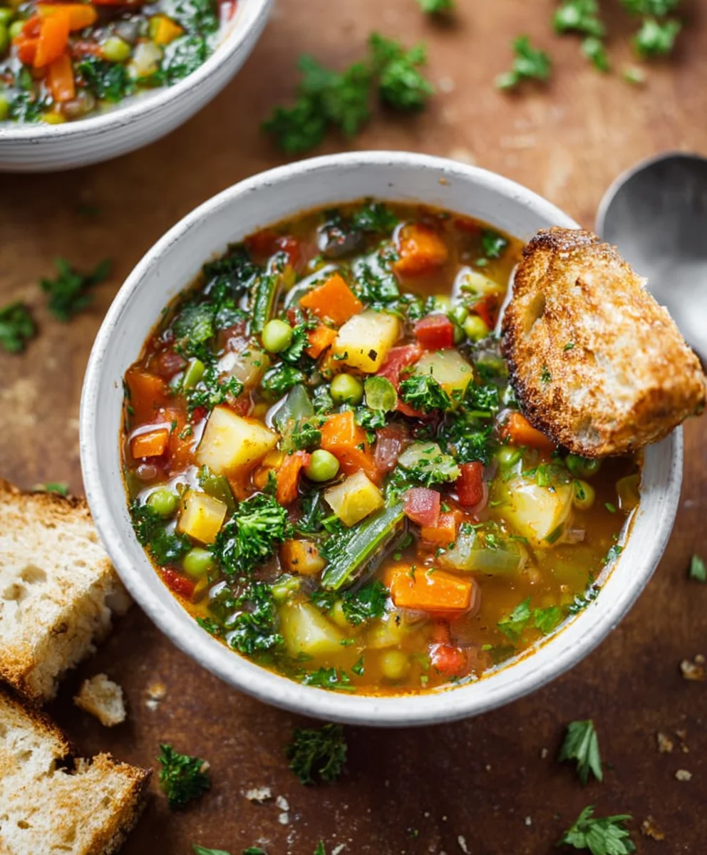 Hearty Vegetable Soup - Delicious & Easy Beef Broth Recipe
