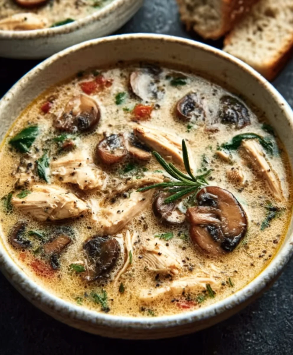 Easy Rotisserie Chicken Mushroom Soup - Quick Comfort