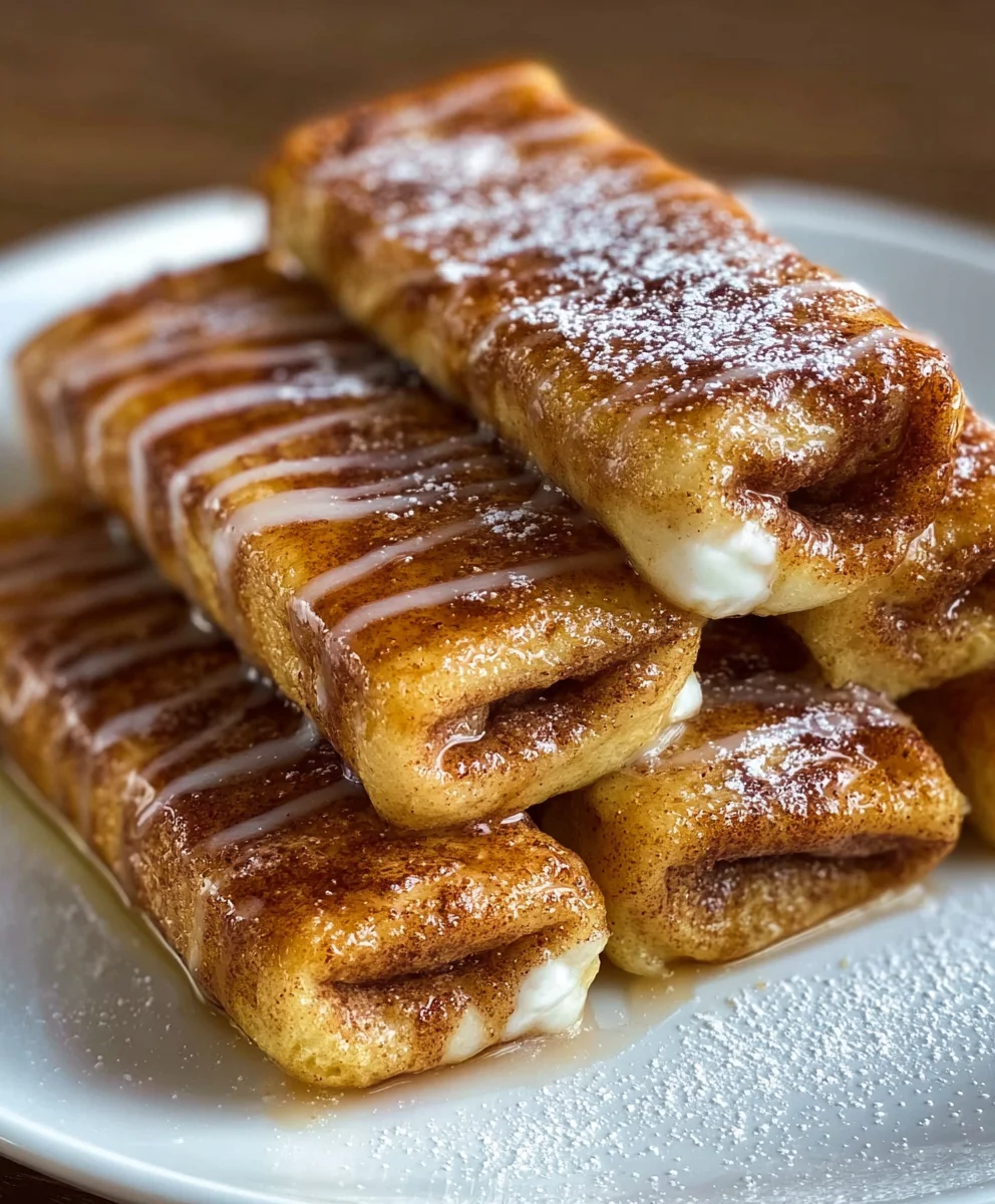 Cinnamon Roll French Toast Roll-Ups - Easy Sweet Treat