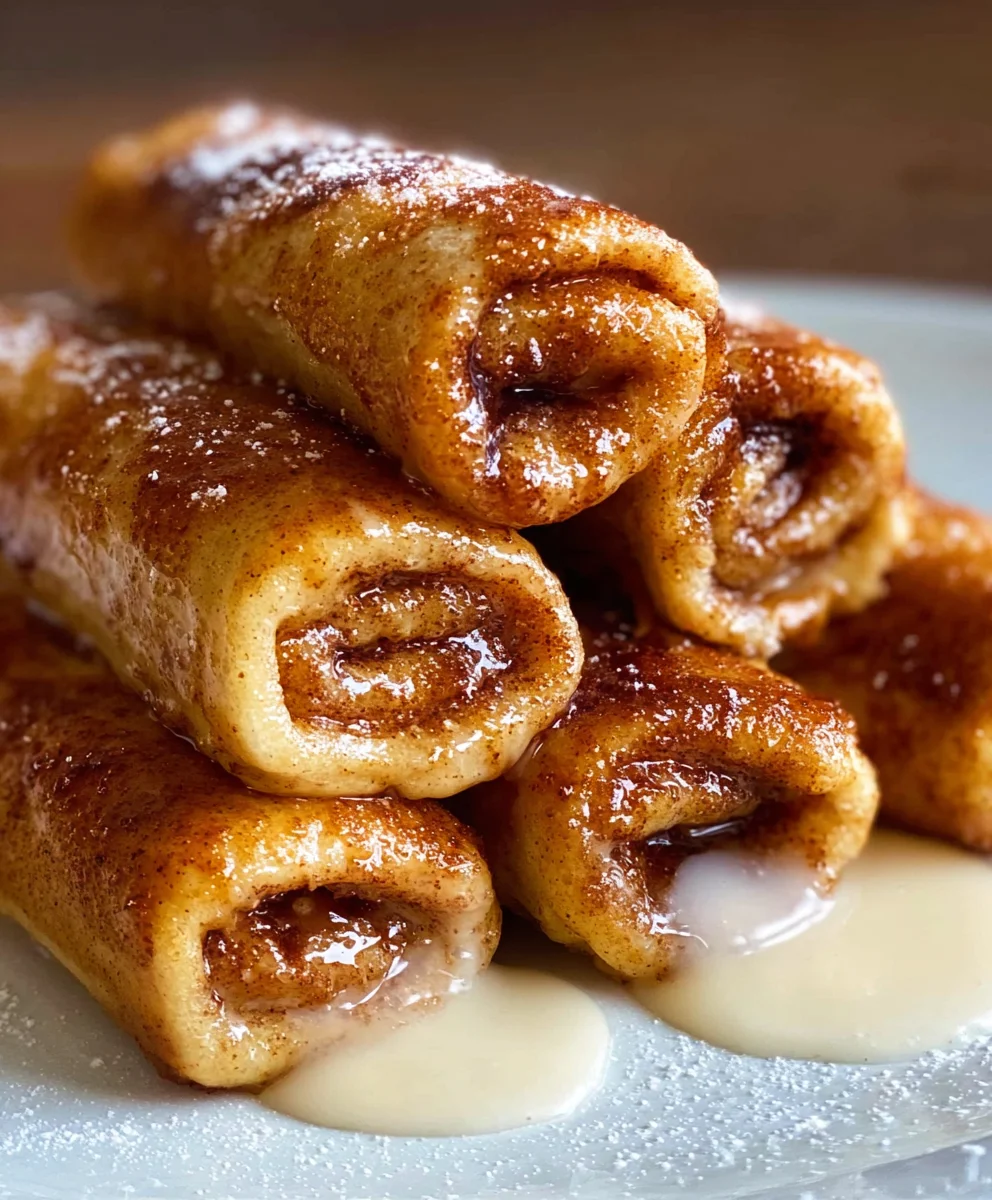 Cinnamon Roll French Toast Roll-Ups - Easy Sweet Treat
