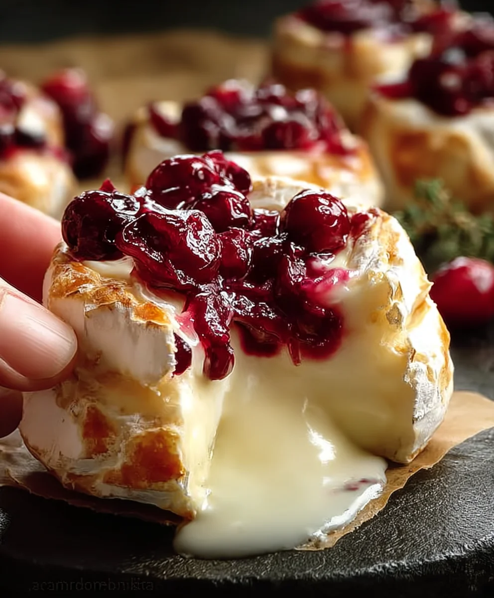 Easy Cranberry Brie Appetizer - Creamy & Festive