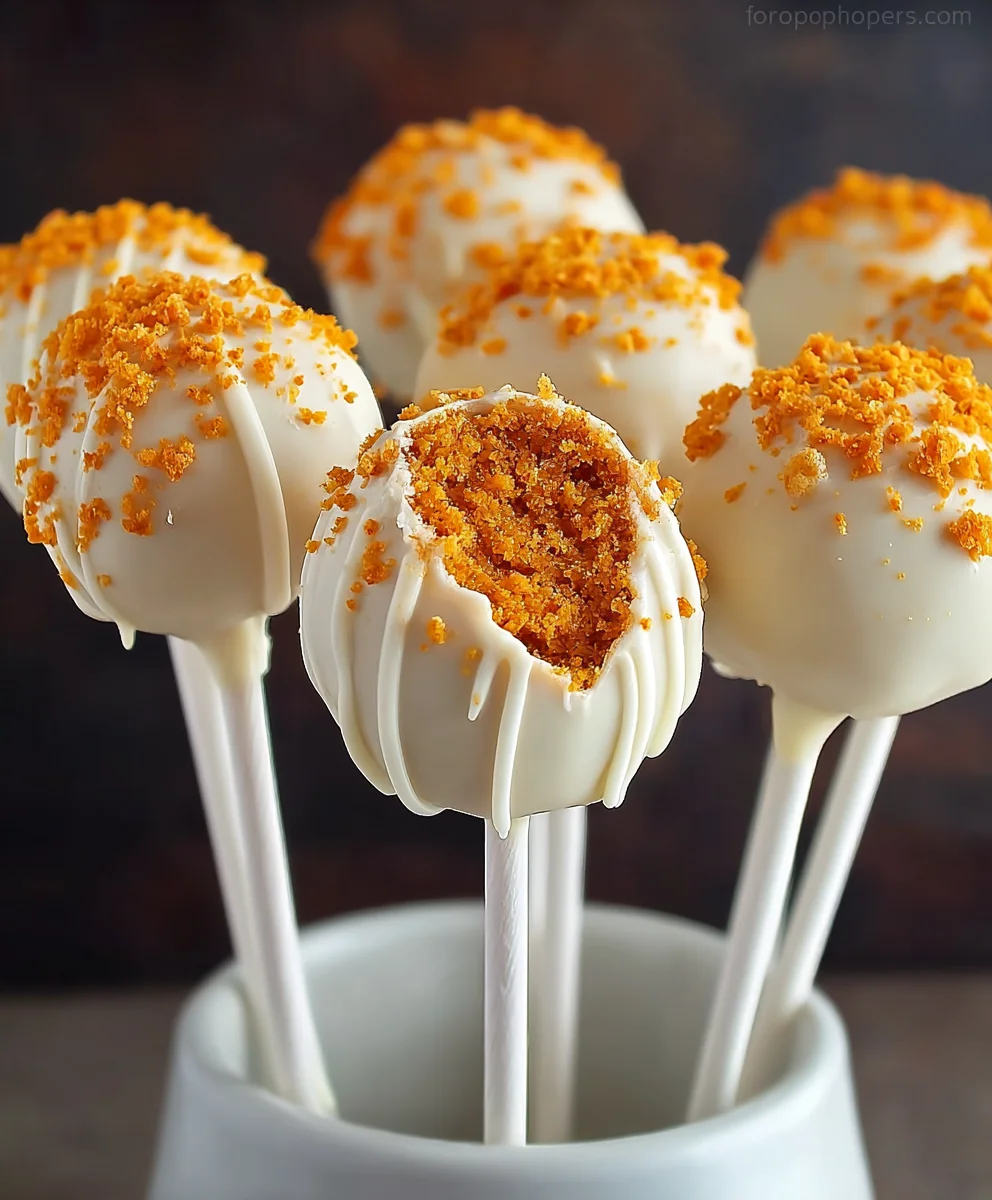 Delicious Pumpkin Cake Pops - Easy Fall Treat