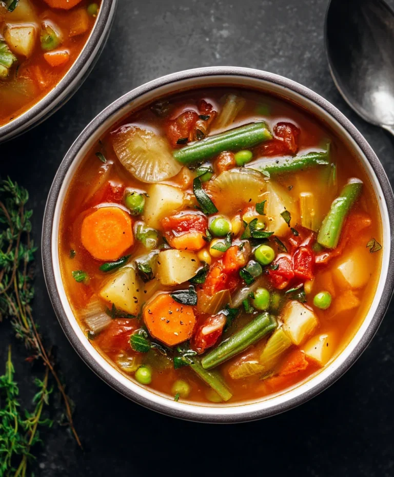 Easy Vegetable Soup Recipe-Hearty & Wholesome Meal