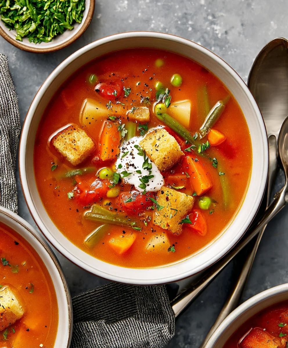 Easy Vegetable Soup Recipe-Hearty & Wholesome Meal