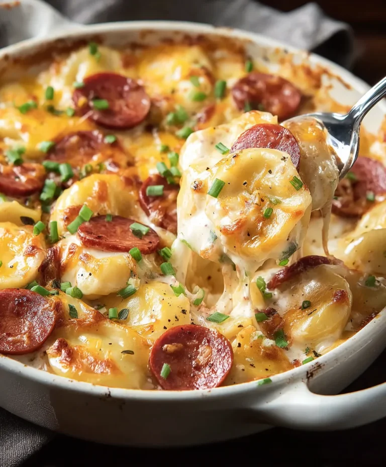 Easy Beef Pierogi Kielbasa Casserole Bake