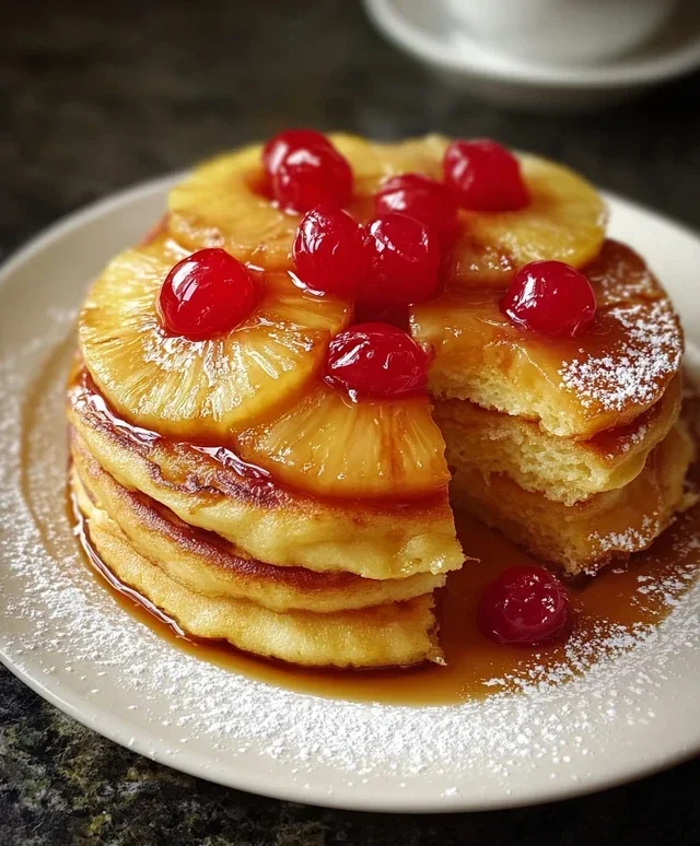 Pineapple Upside-Down Pancakes