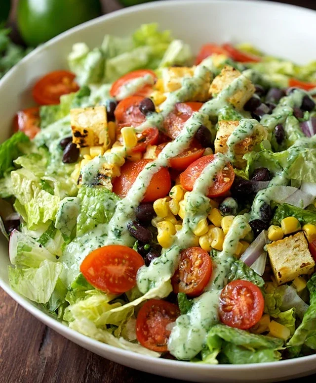 Southwestern Chopped Salad with Cilantro-Lime Dressing