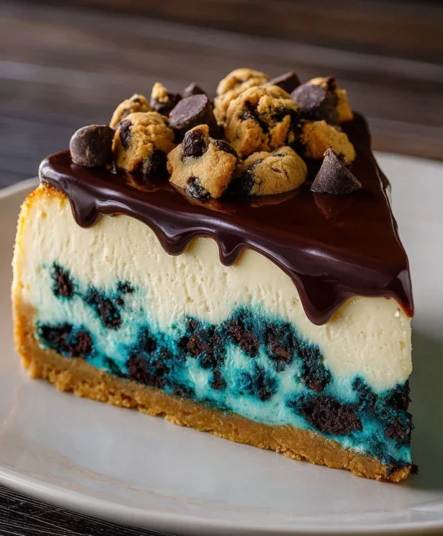 Cookie Monster Cheesecake