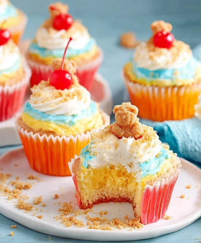 Beach Party Cupcakes