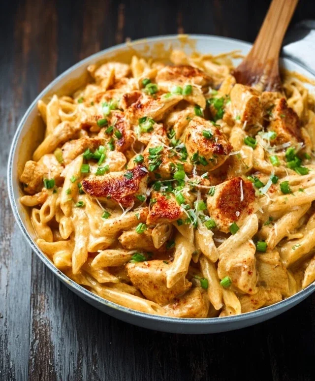 Crock Pot Creamy Cajun Chicken Pasta