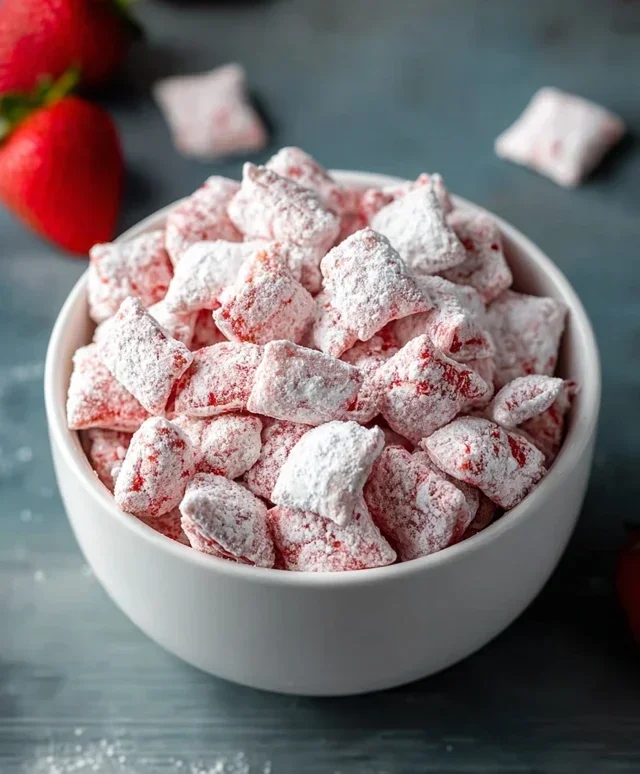 Strawberry Shortcake Puppy Chow