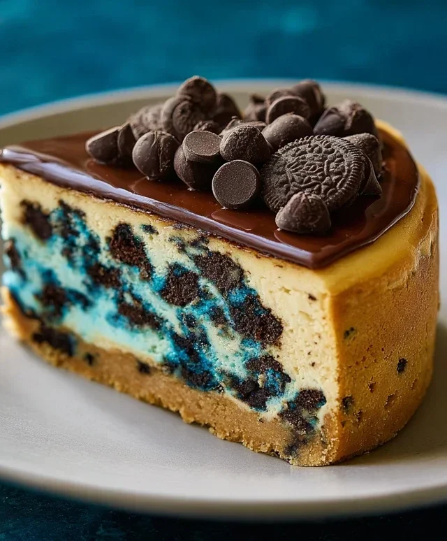 Cookie Monster Cheesecake