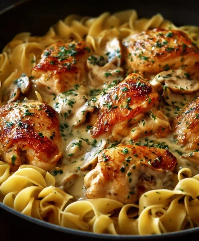 One-Pan Chicken with Buttered Noodles