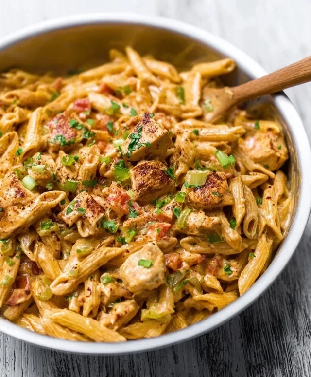 Crock Pot Creamy Cajun Chicken Pasta