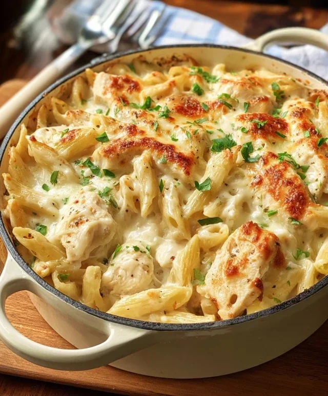 Chicken Alfredo Bake