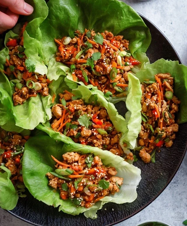 Thai Chicken Lettuce Wraps