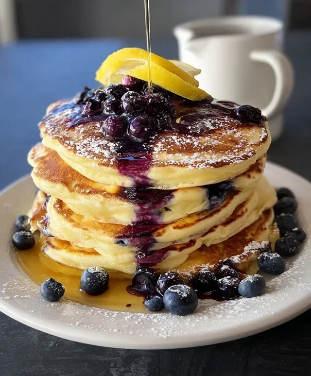 Lemon Blueberry Pancakes