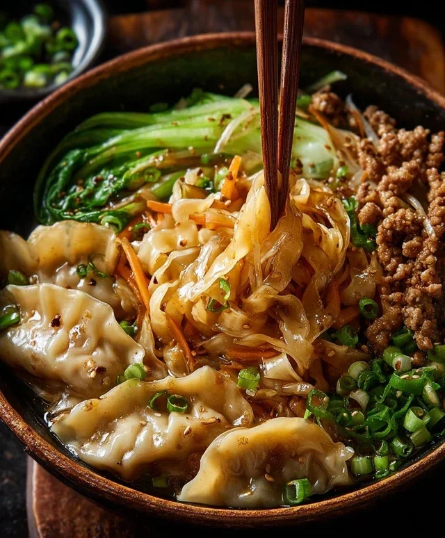 Potsticker Noodle Bowl