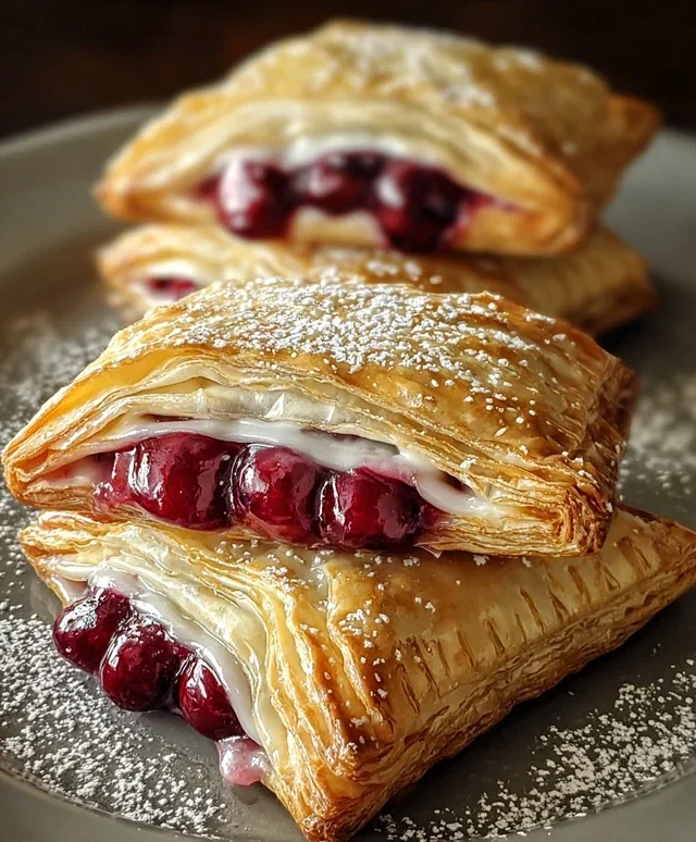 Easy Cherry Turnovers
