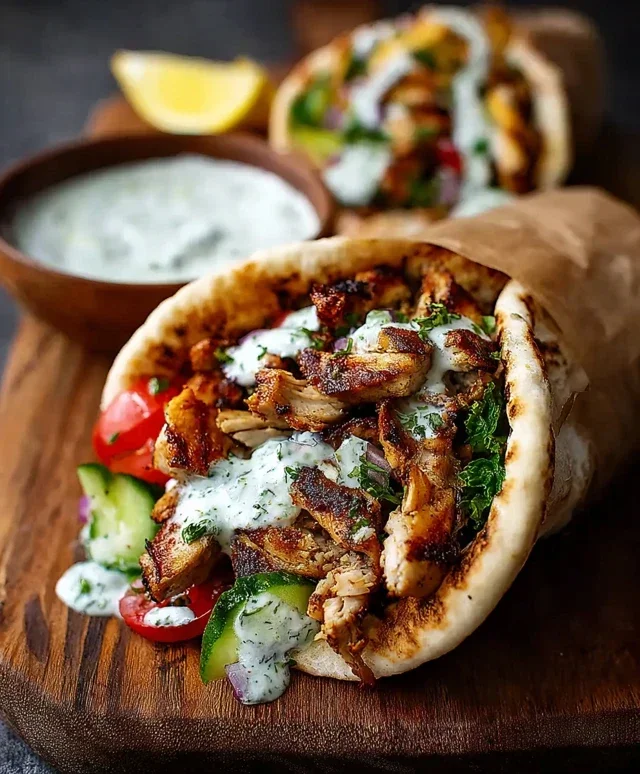 Chicken Shawarma with Garlic Sauce Recipe (Easy & Delicious)
