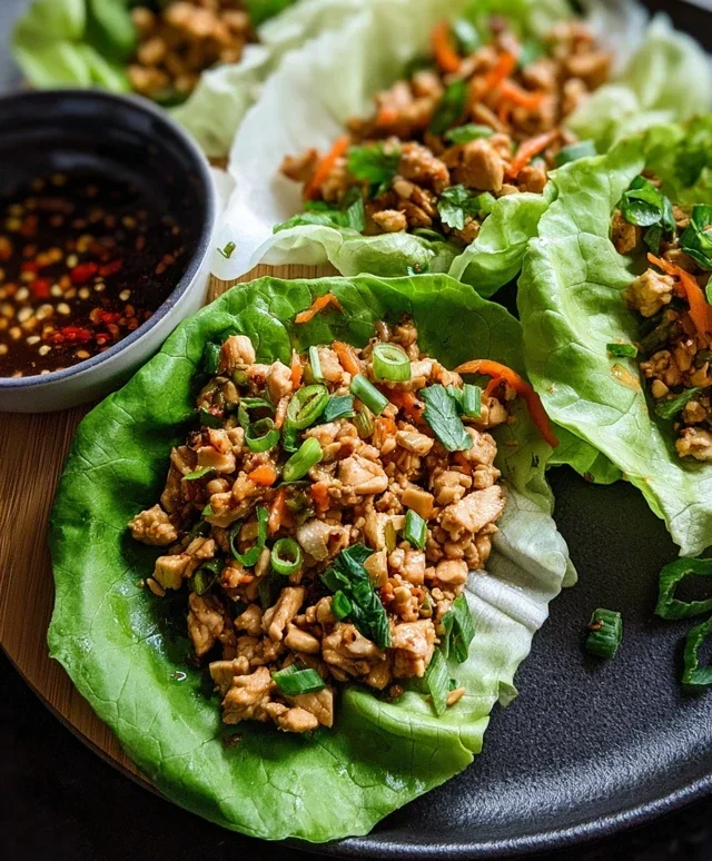 Thai Chicken Lettuce Wraps
