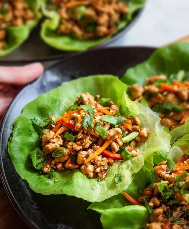 Thai Chicken Lettuce Wraps