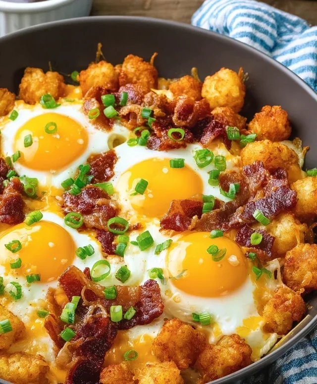 Beef Beef Bacon Egg And Cheese Breakfast Totchos