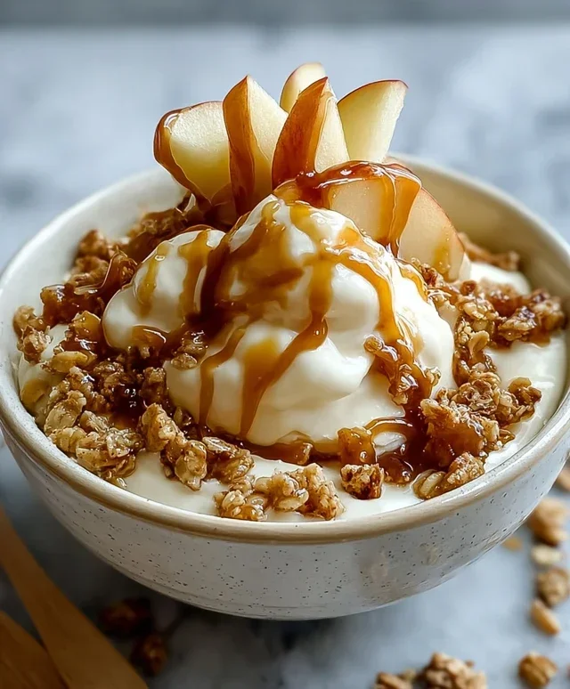 Caramel Apple Pie Yogurt Bowl
