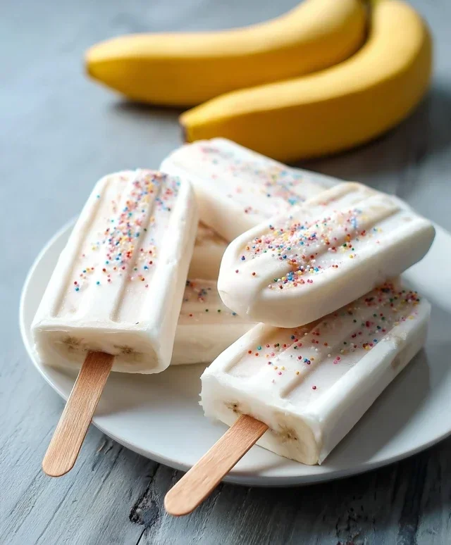 Frozen Banana Yogurt Pops