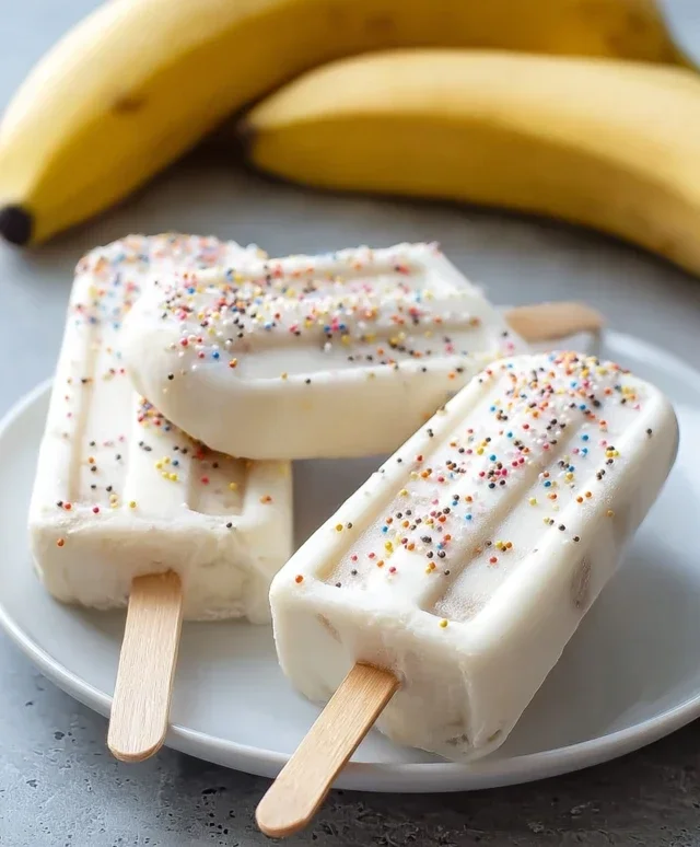 Frozen Banana Yogurt Pops