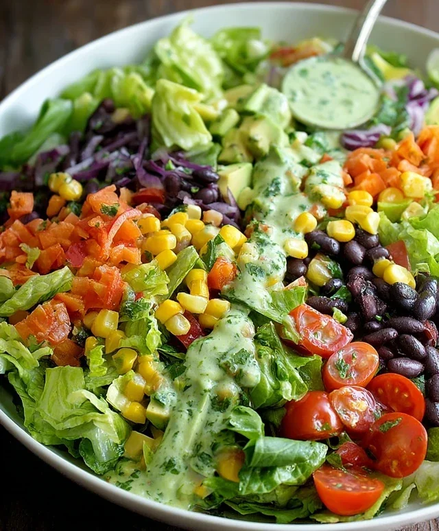 Southwestern Chopped Salad with Cilantro-Lime Dressing