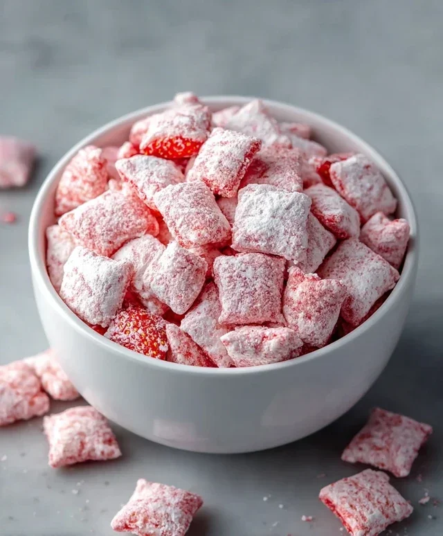 Strawberry Shortcake Puppy Chow