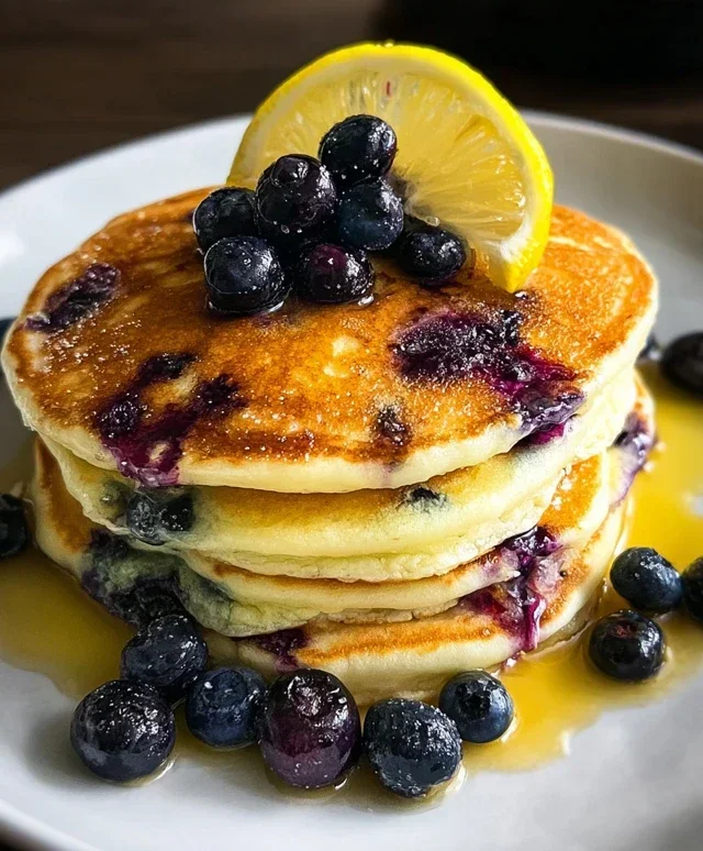 Lemon Blueberry Pancakes