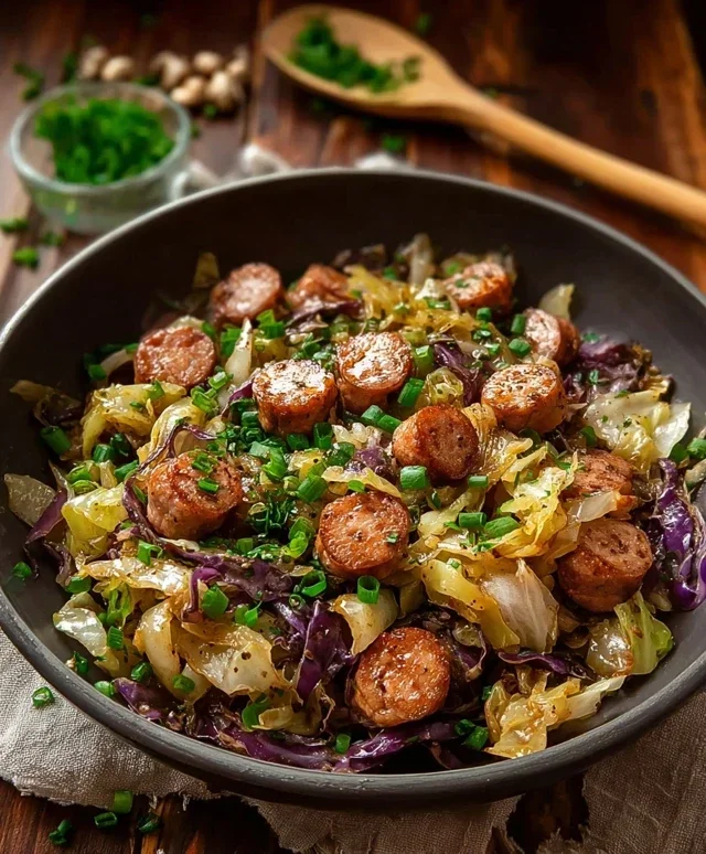 Easy Sausage and Cabbage Stir Fry