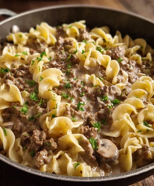 Ground Beef Stroganoff