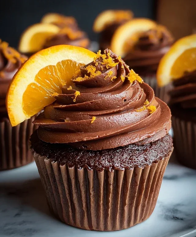 Orange Chocolate Cupcakes