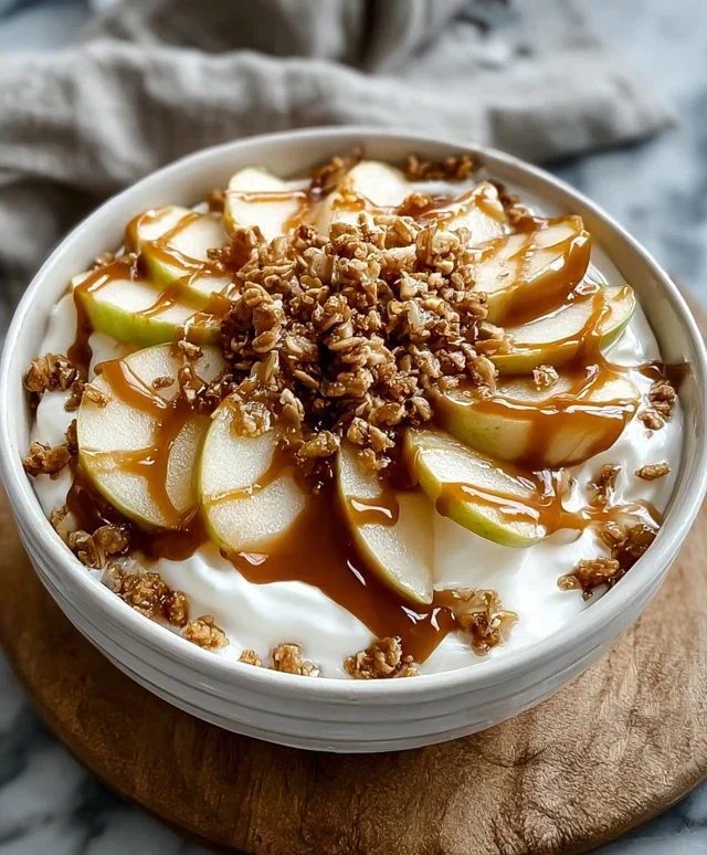 Caramel Apple Pie Yogurt Bowl