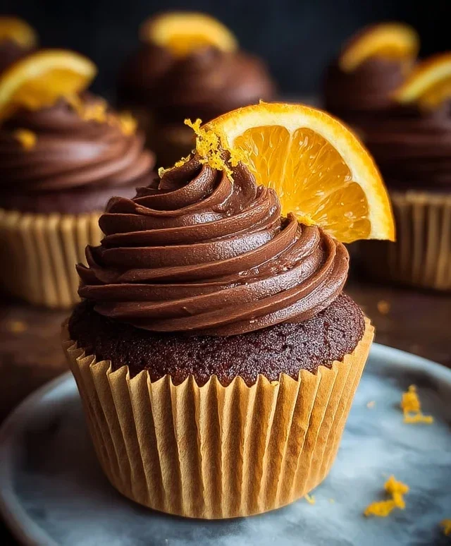 Orange Chocolate Cupcakes