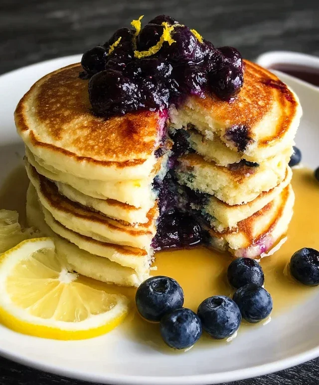 Lemon Blueberry Pancakes