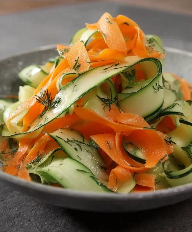 Carrot and Cucumber Ribbon Salad