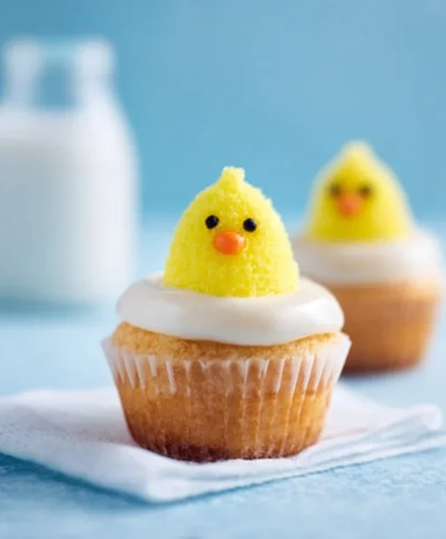 Easter Chick Cupcakes