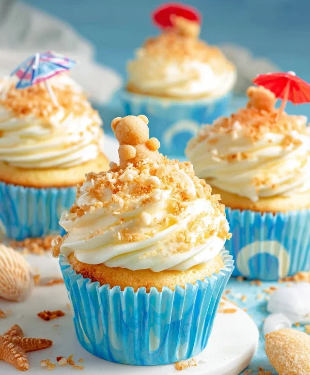 Beach Party Cupcakes