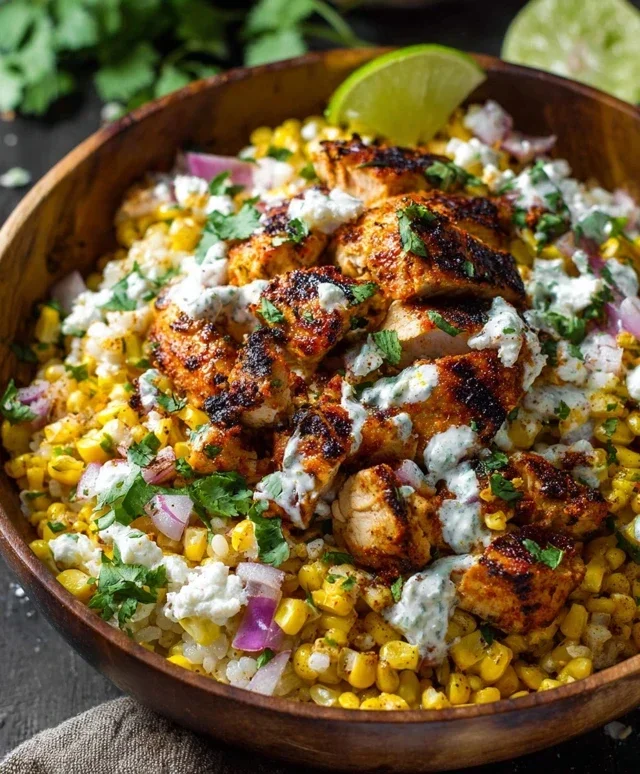 Tasty Street Corn Chicken Bowl