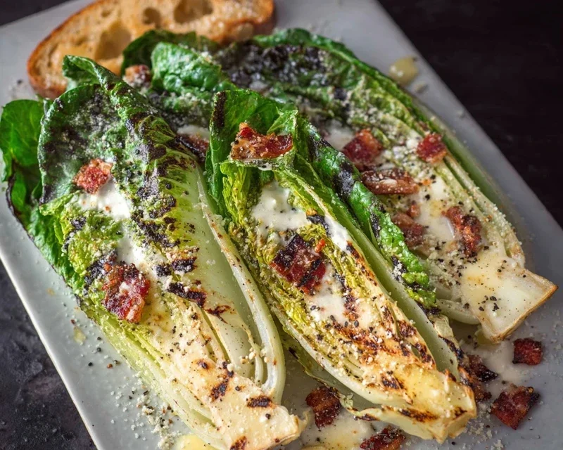 Grilled Romaine Caesar Salad Recipe