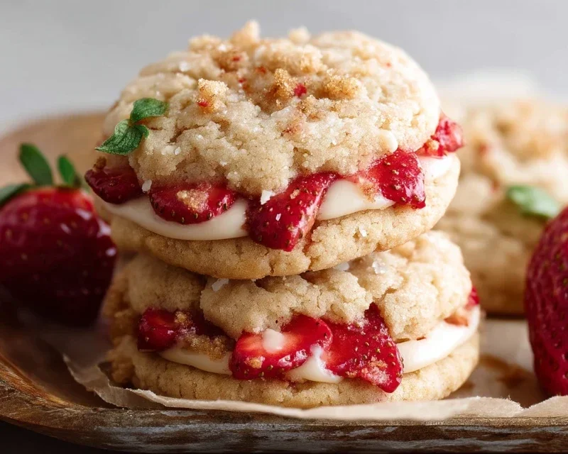 Strawberry Shortcake Cookies