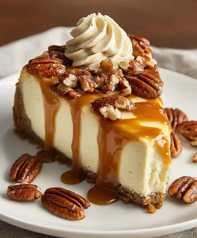 Pecan Caramel Cheesecake