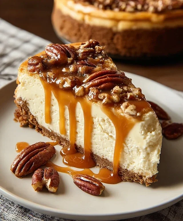 Pecan Caramel Cheesecake