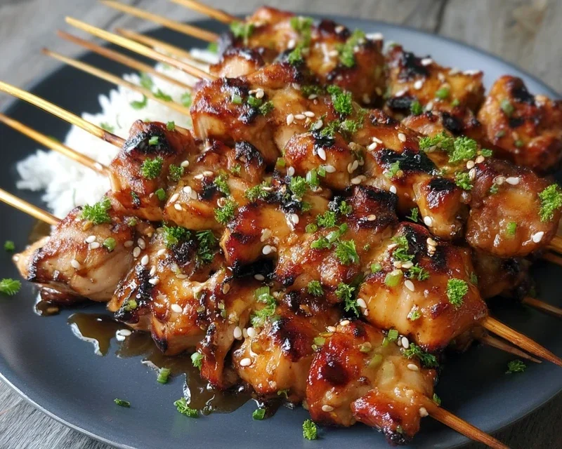 Teriyaki Chicken Skewers