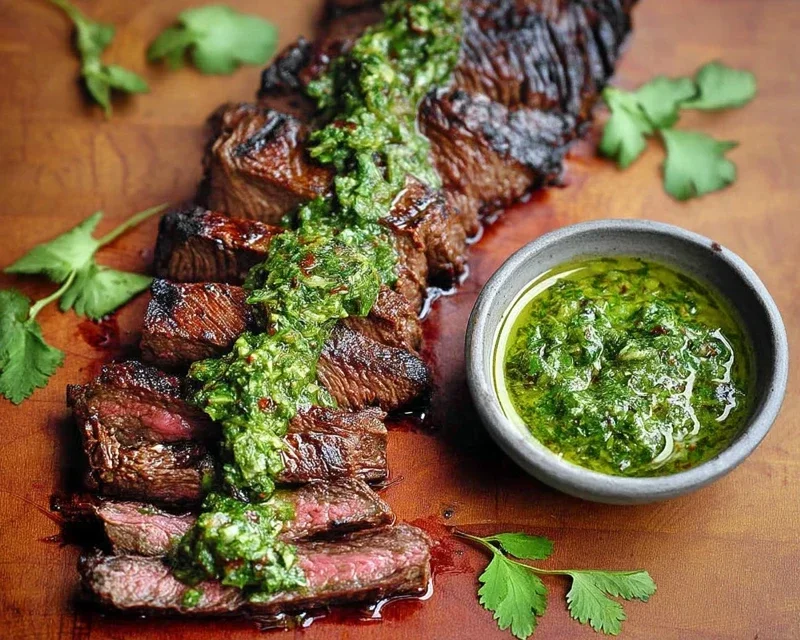 Skirt Steak Marinade Recipe with Chimichurri Recipe